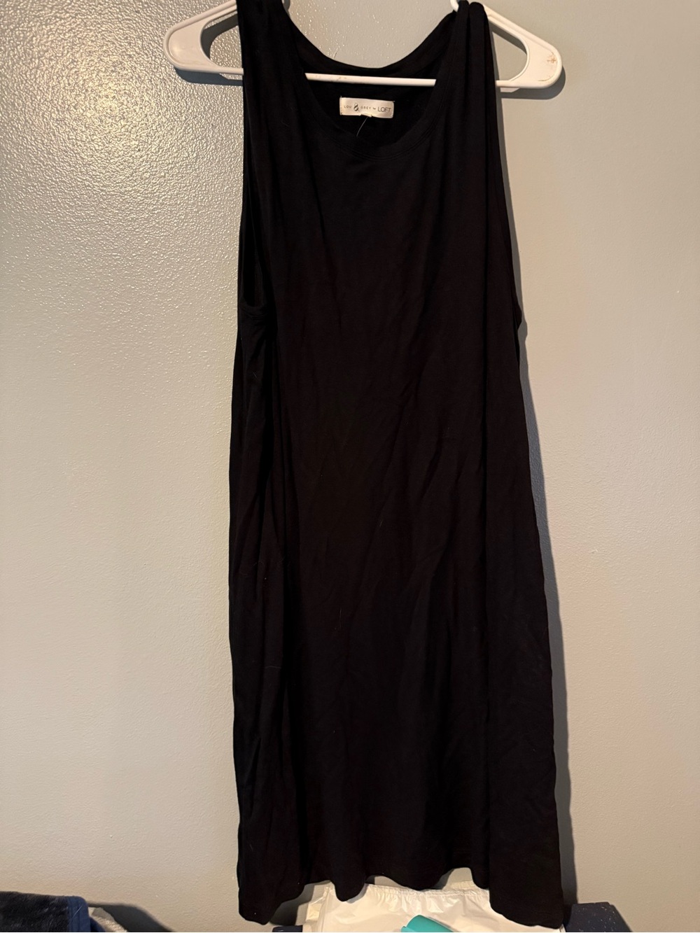 Lou & Grey Black Sleeveless Tank Dress - XL
